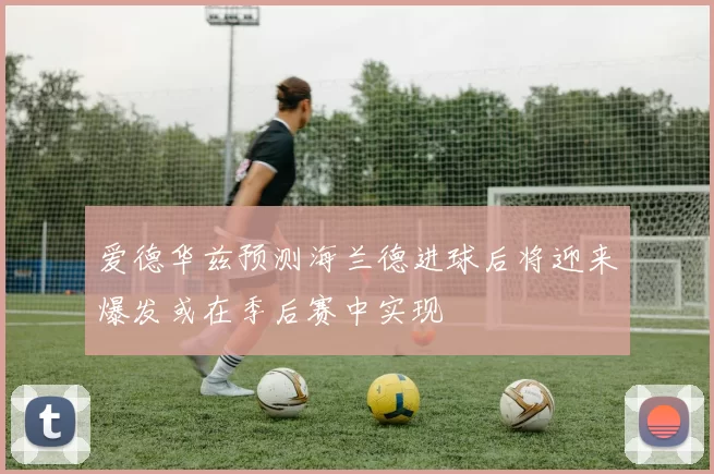 爱德华兹预测海兰德进球后将迎来爆发或在季后赛中实现