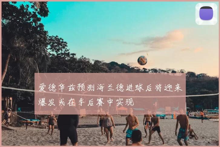 爱德华兹预测海兰德进球后将迎来爆发或在季后赛中实现