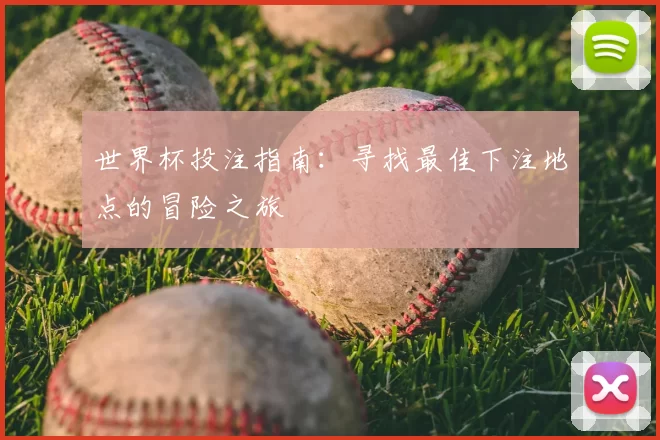 世界杯投注指南：寻找最佳下注地点的冒险之旅