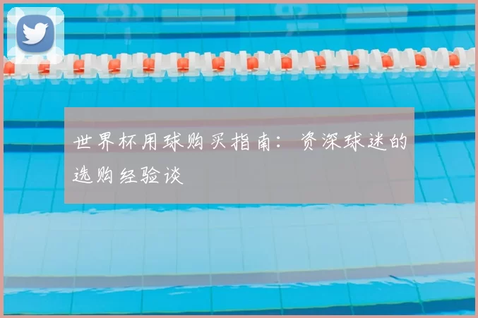 世界杯用球购买指南:资深球迷的选购经验谈